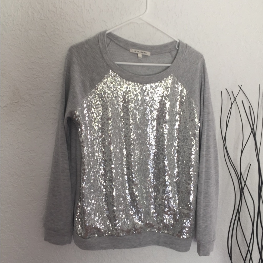 Gray Sweater with sequins